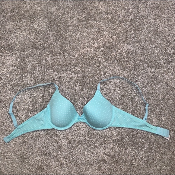 Gilligan & Omalley Green & White polka dot bra - Picture 3 of 6